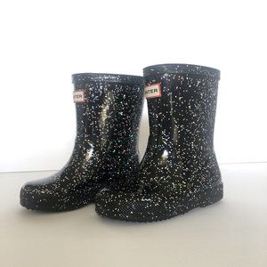 Hunter Kids First Classic Glitter Rainboots - US 1/UK 13